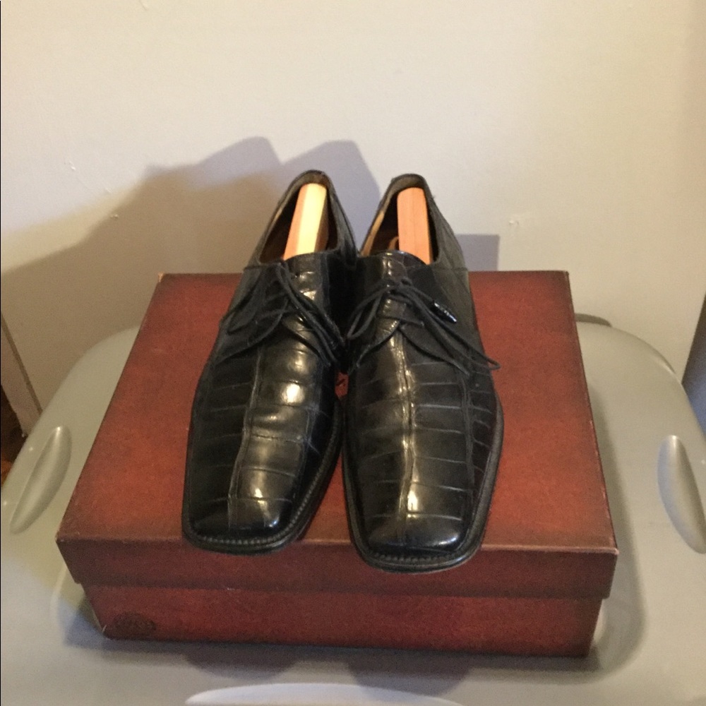 Men’s Black Genuine Alligator shoes